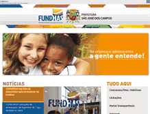 Tablet Screenshot of fundhas.org.br